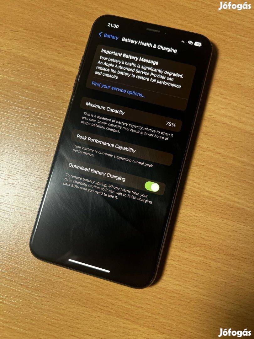 Iphone xs max 256GB black gyárilag független