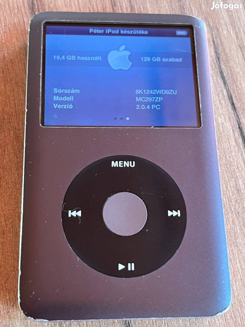 Ipod classic 160 GB 7.generációs MP3 Lejátszó