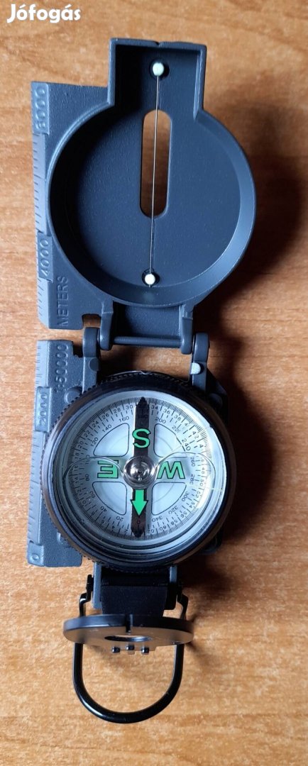 Iránytű  Herbertz Ranger kompass 701500 nagyítólencsés, fémvázban.