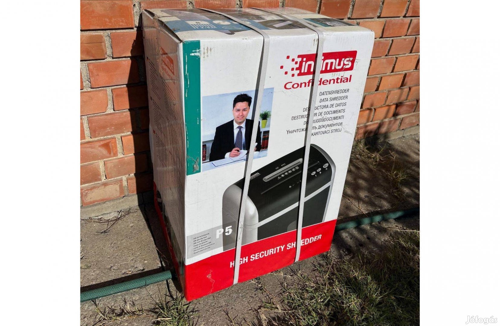 Irat megsemmisítő papír daráló Intimus Confidential új dobozos Szeged
