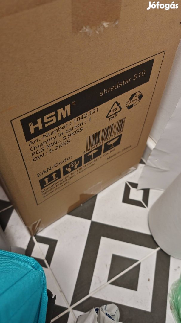 Iratmegsemmisítő HSM Shredstar S10 