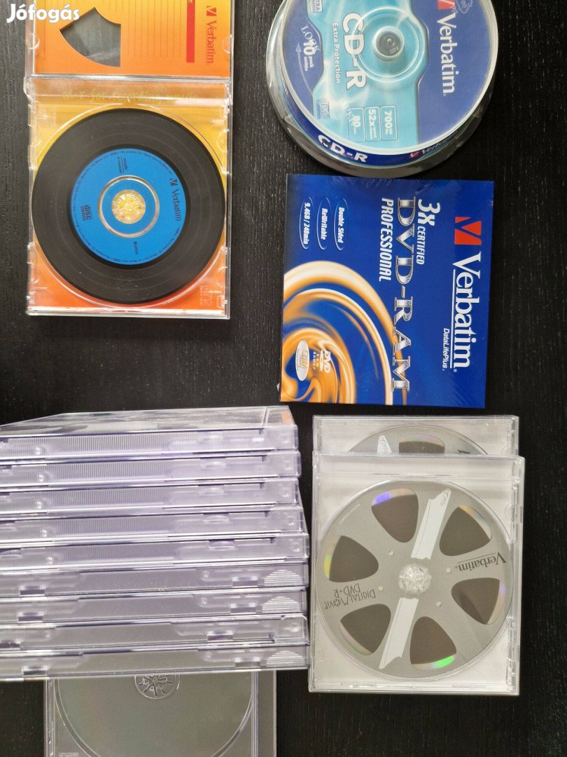 Írható CD/DVD csomag (CD-R, DVD+R, DVD-RAM, tok)