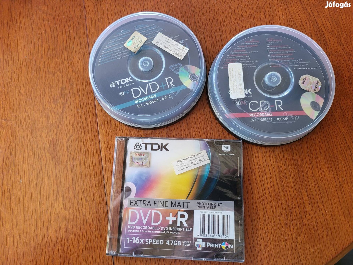 Írható CD és DVD lemezek, TDK