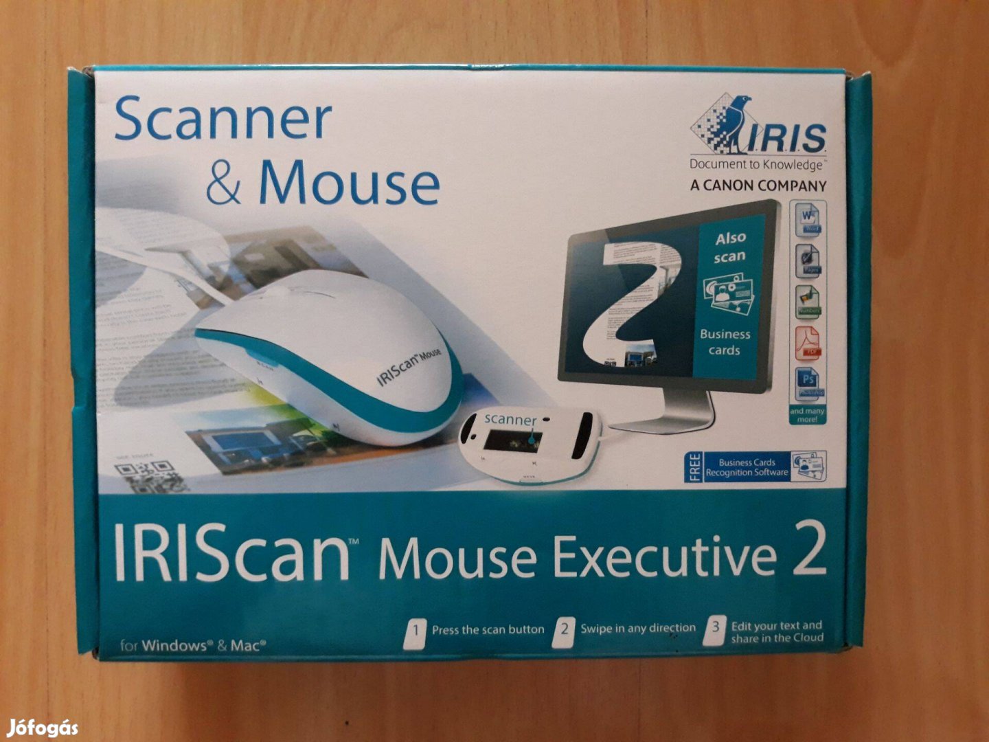 Iriscan Mouse Executive 2 hordozható scanner és egér egyben