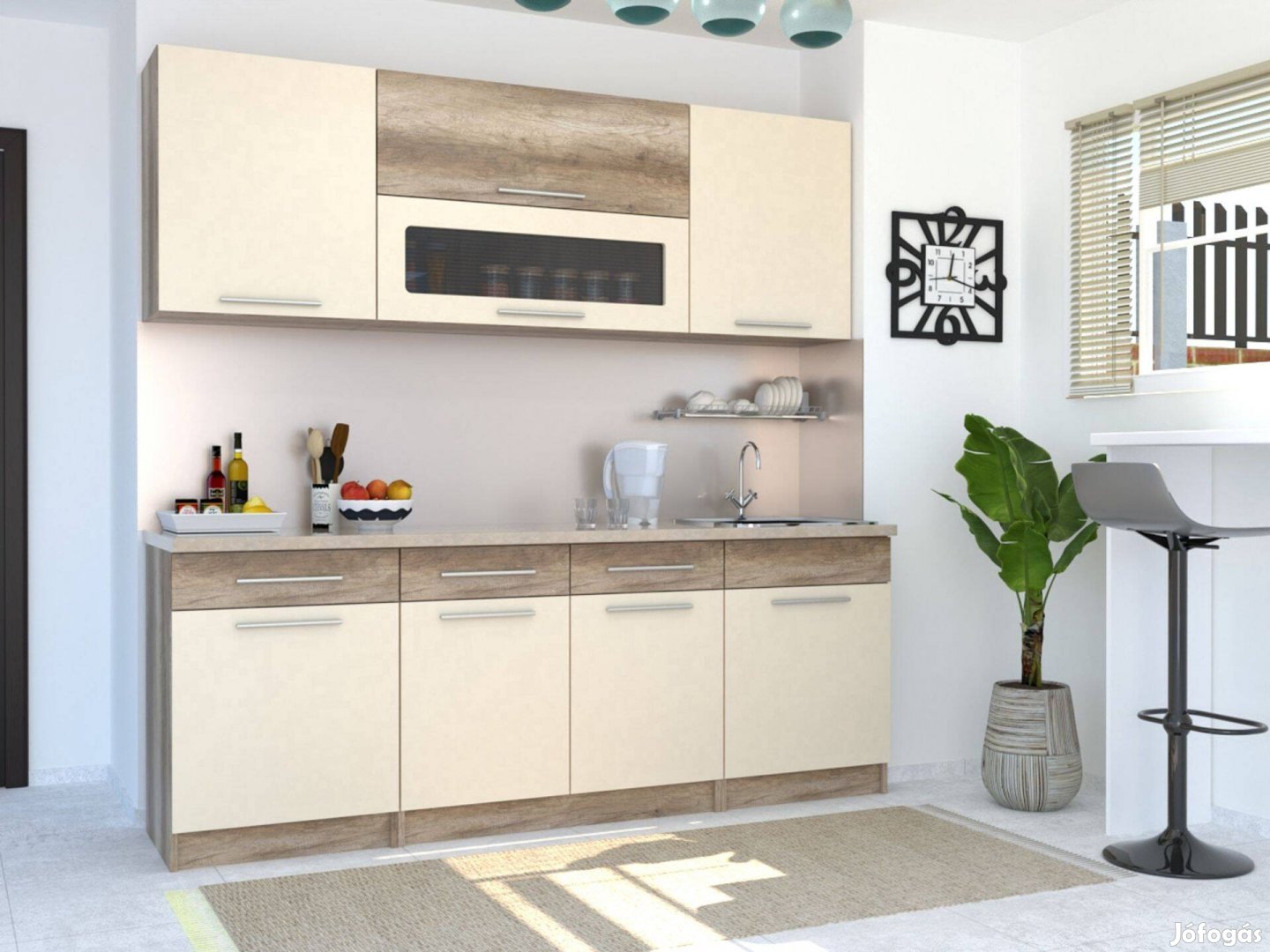 Írisz új 220cm konyhaszekrény