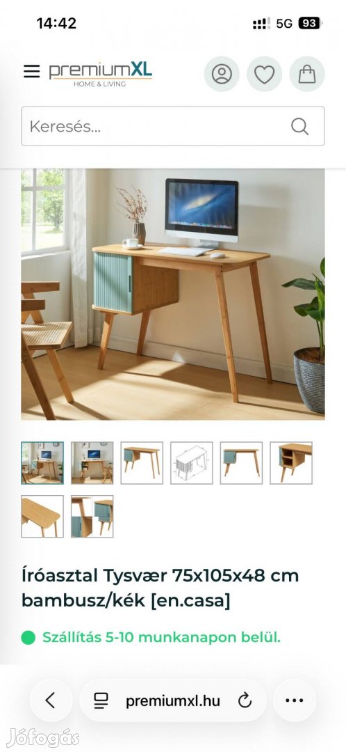 Íróasztal - bontatlan - Premiumxl Tysvr - fehér