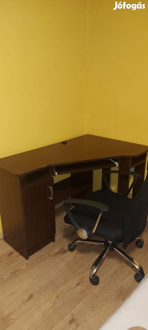 Íróasztal, számítógép asztal + forgó szék 