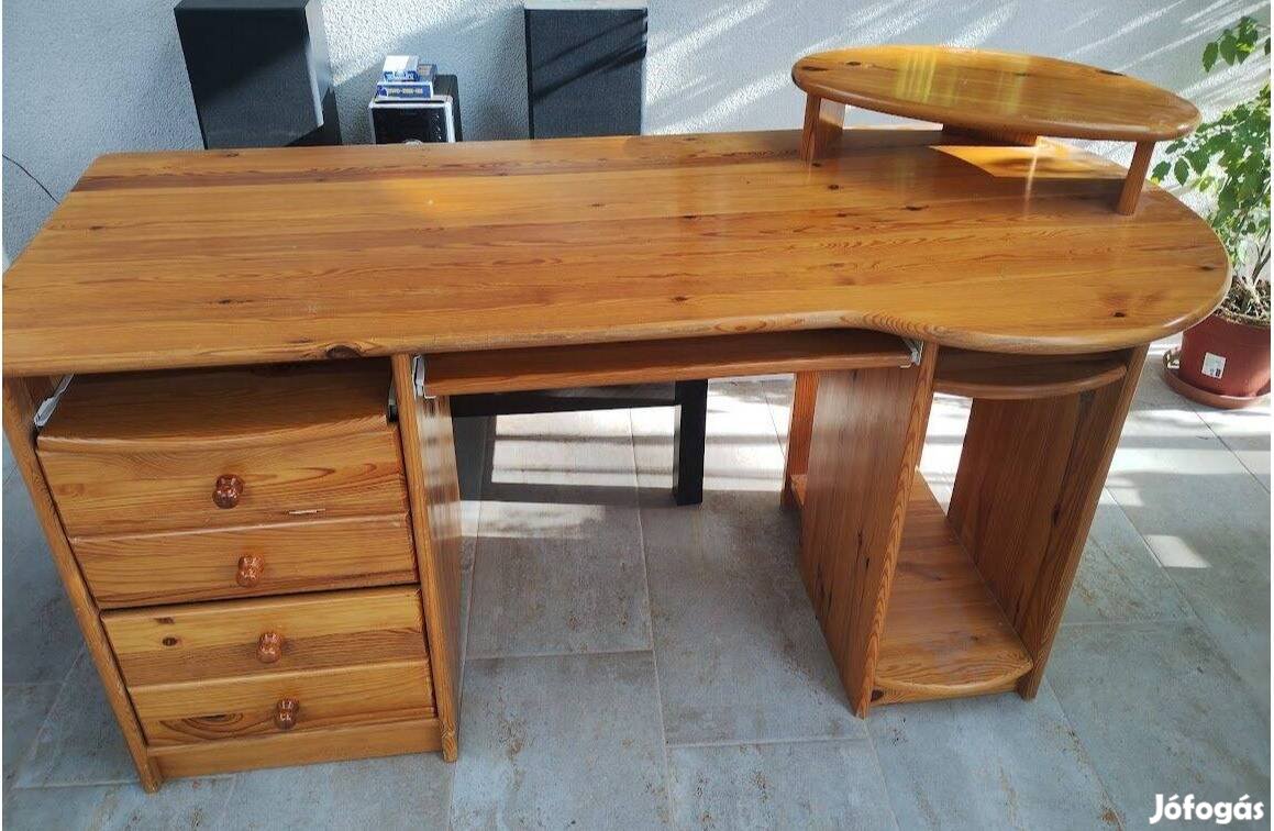 Íróasztal fenyő használt