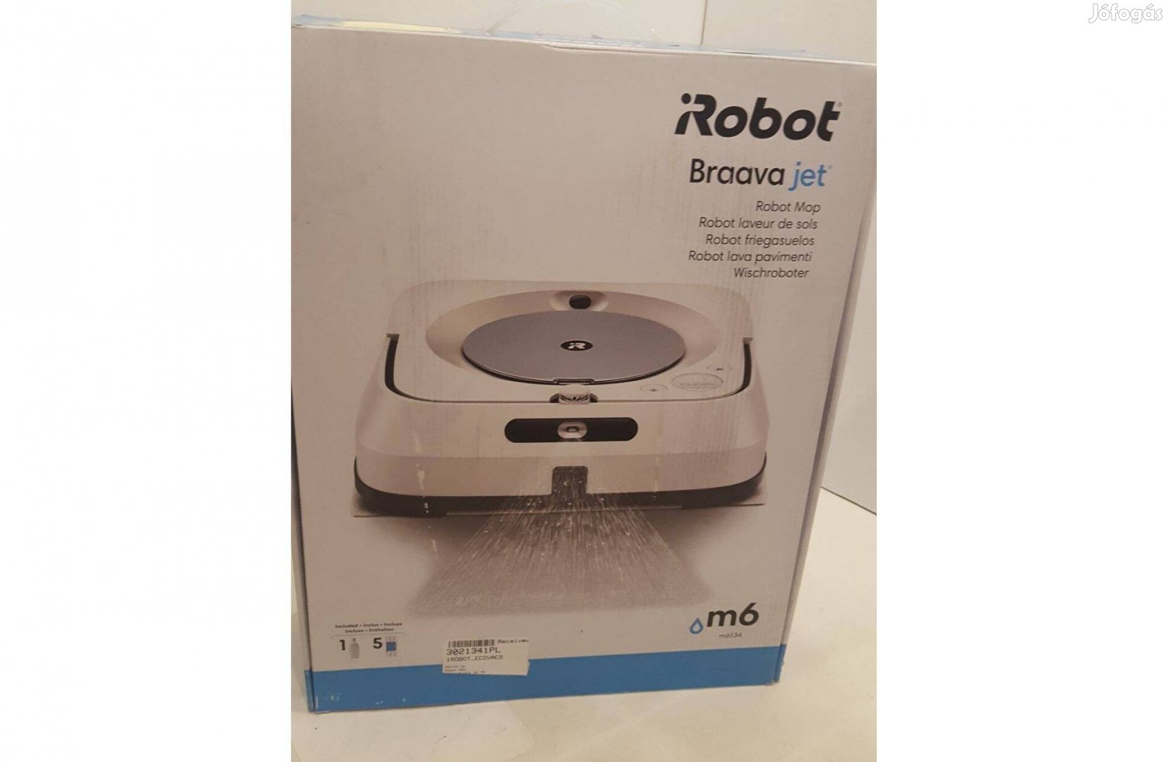 Irobot Braava Jet M6 felmosó robot, új állapotú