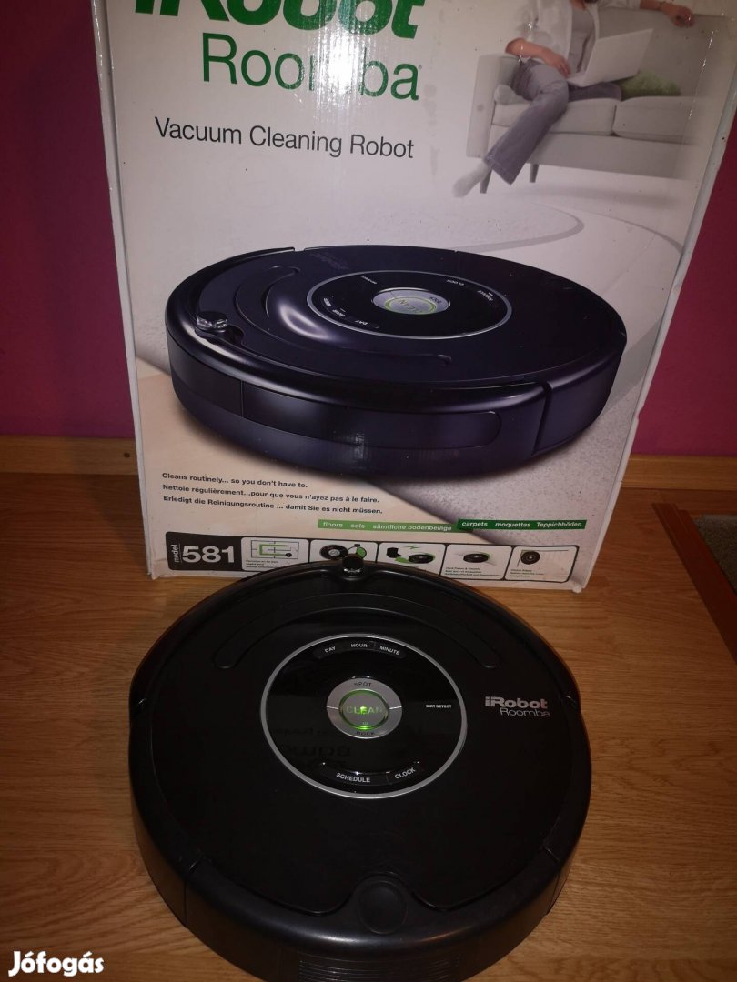 Irobot Roomba 581 robotporszívó sok-sok kiegészítővel, távval stb