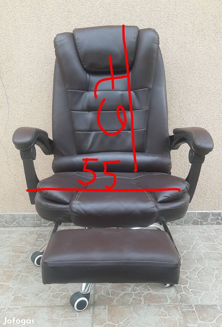 Irodai szék lábtartóval Kecskemet,Monor