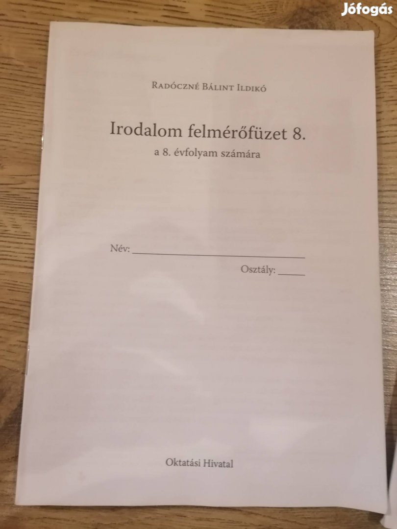 Irodalom felmérőfüzet 8.