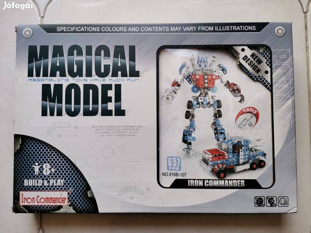 Iron Commander Magical Model NO.816B-107 Robot fém építőjáték