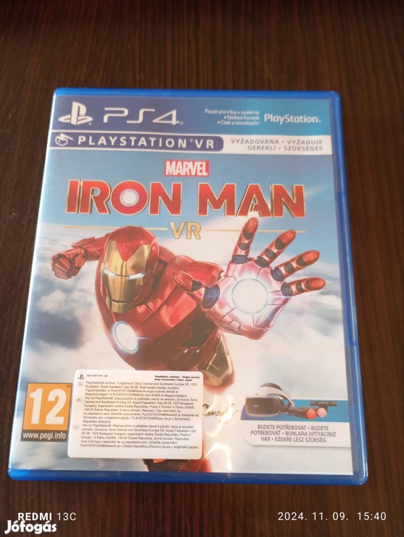 Iron Man PS4 VR játék eladó 