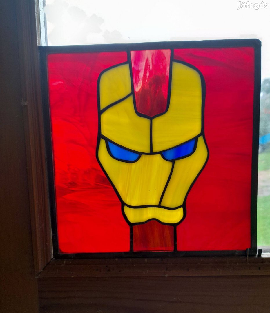 Iron man,Vasember ólomüveg kép