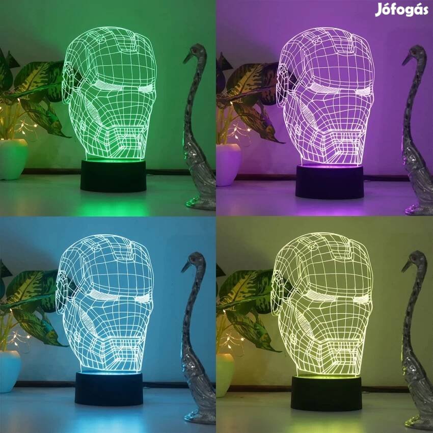 Ironman 3D LED lámpa