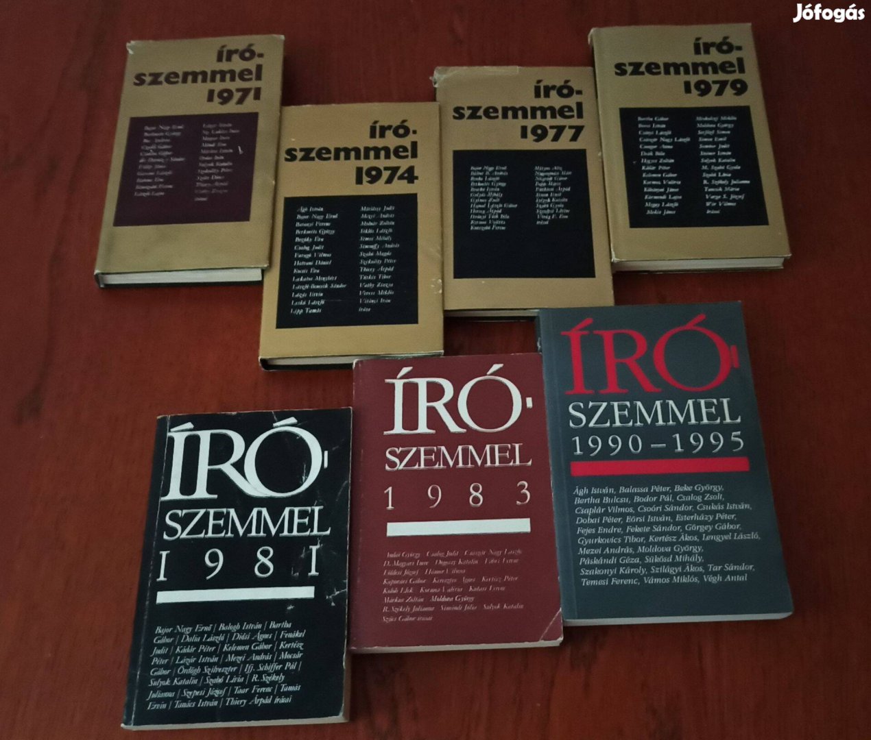 Írószemmel / Antológiák / 1971, 1974, 1977, 1979, 1981, 1983, 1990-95