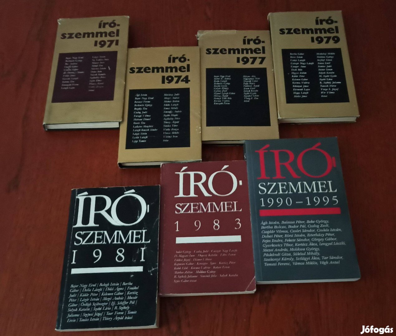 Írószemmel / Antológiák / 1971, 1974, 1977, 1979, 1981, 1983, 1990-95