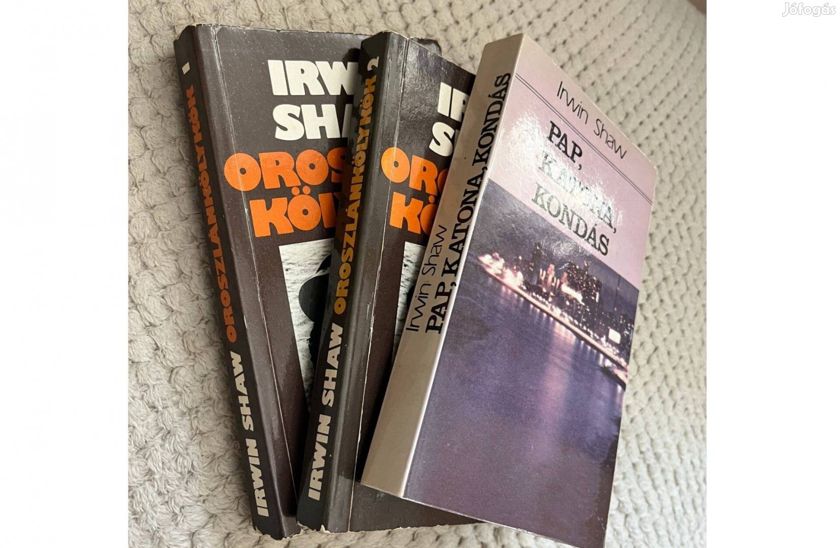 Irwin Shaw könyvcsomag (Oroszlánykölykök - Pap, Katona, Kondás)