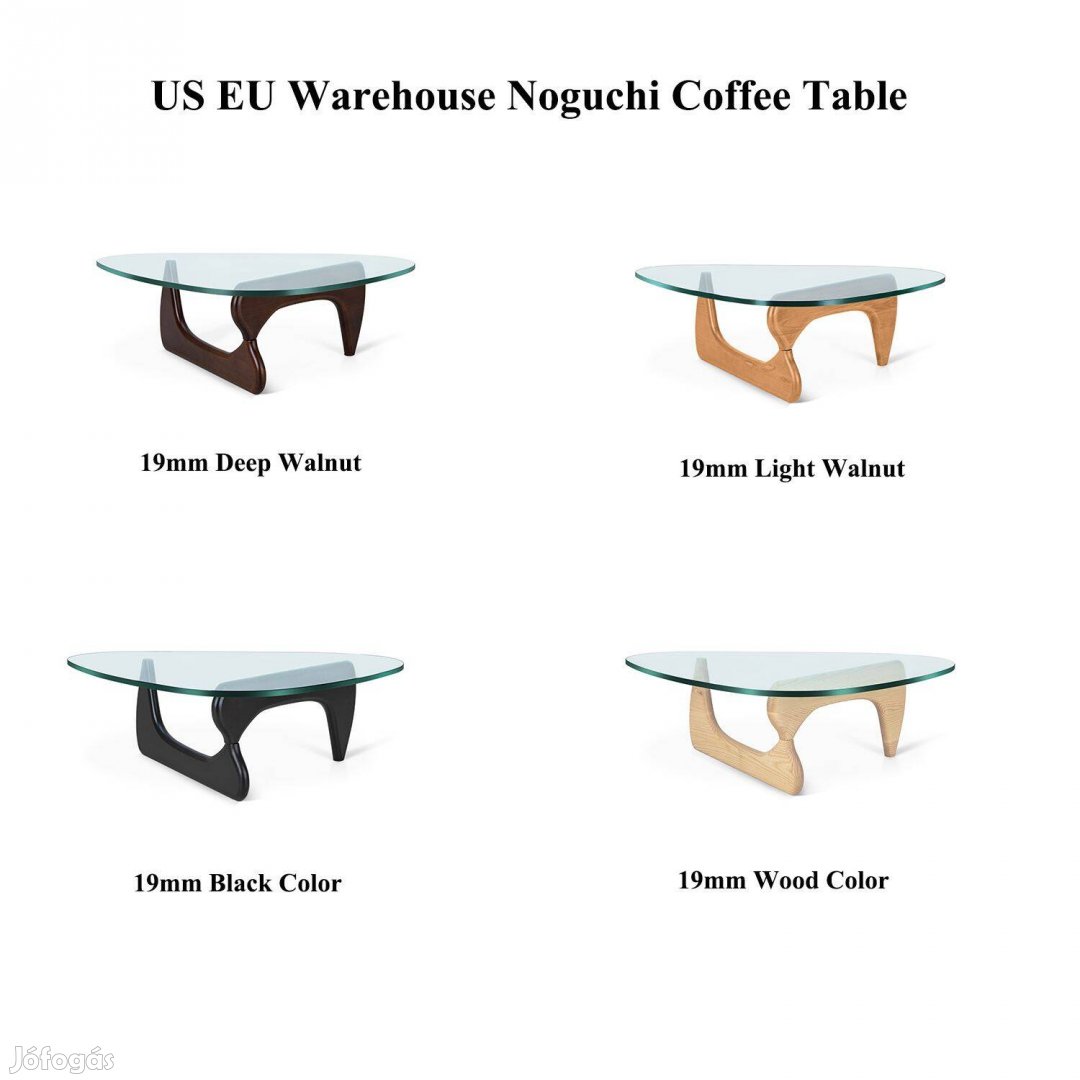 Isamu Noguchi coffee dohányzó asztal