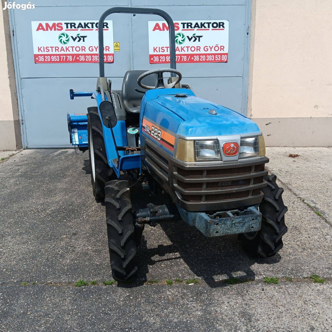 Iseki TF223 összkerekes, szervos, 22 Le traktor, 140 cm talajmaróval