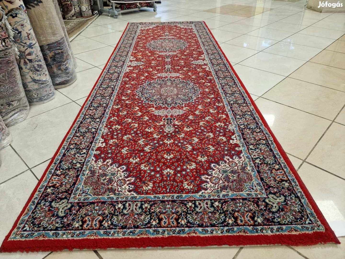 Isfahan mintás 100x300 cm gyapjú perzsa szőnyeg MZ278