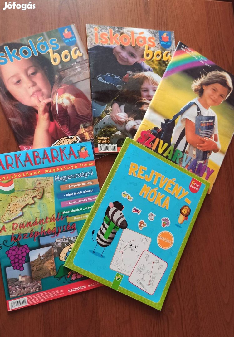 Iskolás Boa és más magazinok 5 lap 1.800.-
