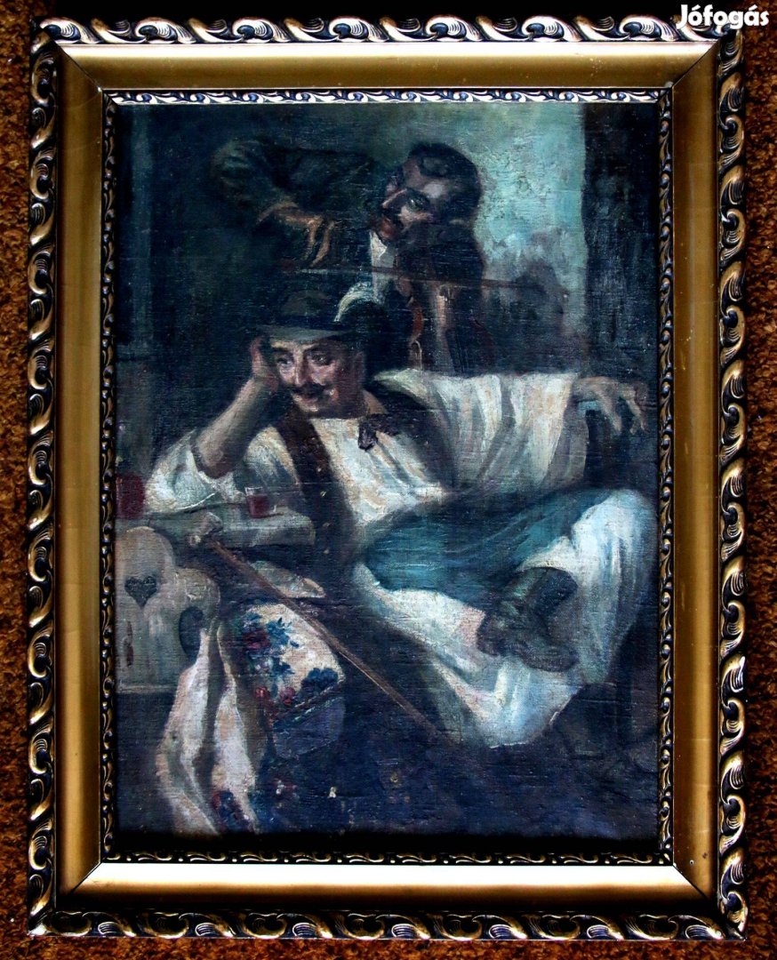 Ismeretlen festő festménye. 72 x 58 cm. vászonra festve