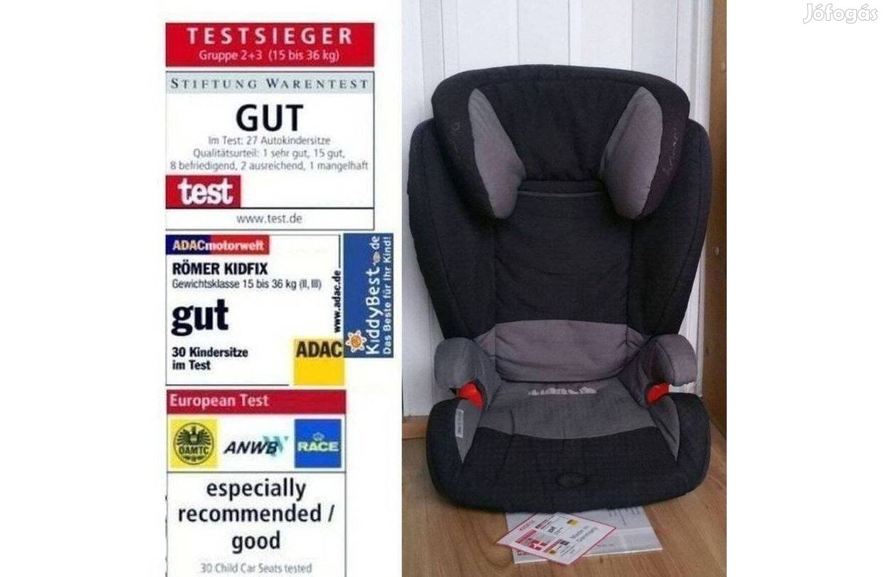 Isofix vagy övvel is rögzíthető Tiszta Dönthető 3-12 évesig! autósülés