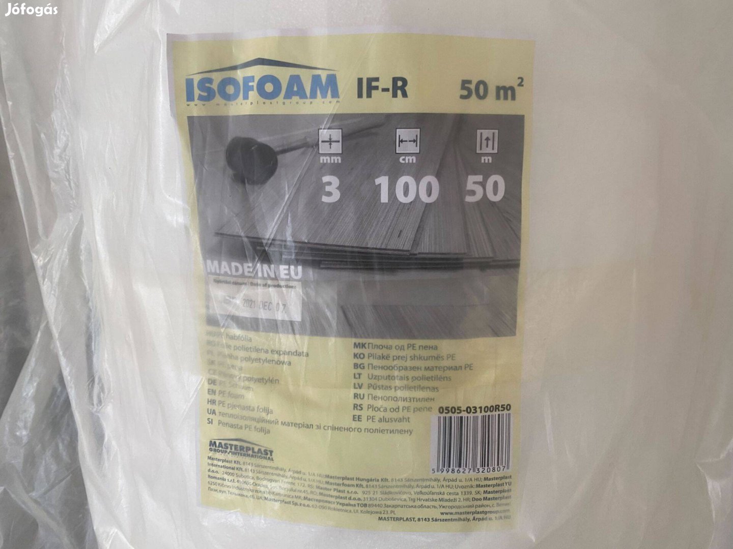 Isofoam IF-R 3mm parketta alátét fólia 50 mtekercs