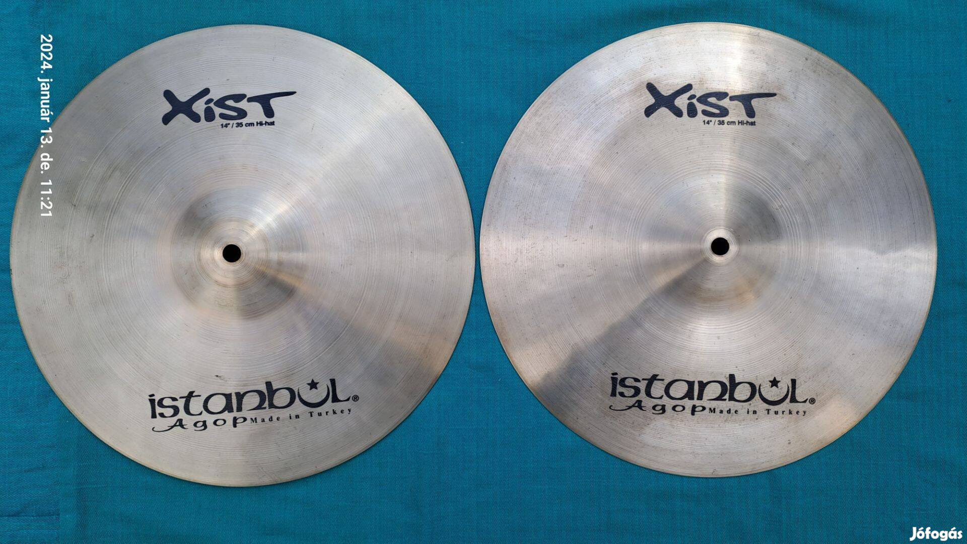 Istanbul Agop Xist 14"-os Hihat cintányér pár