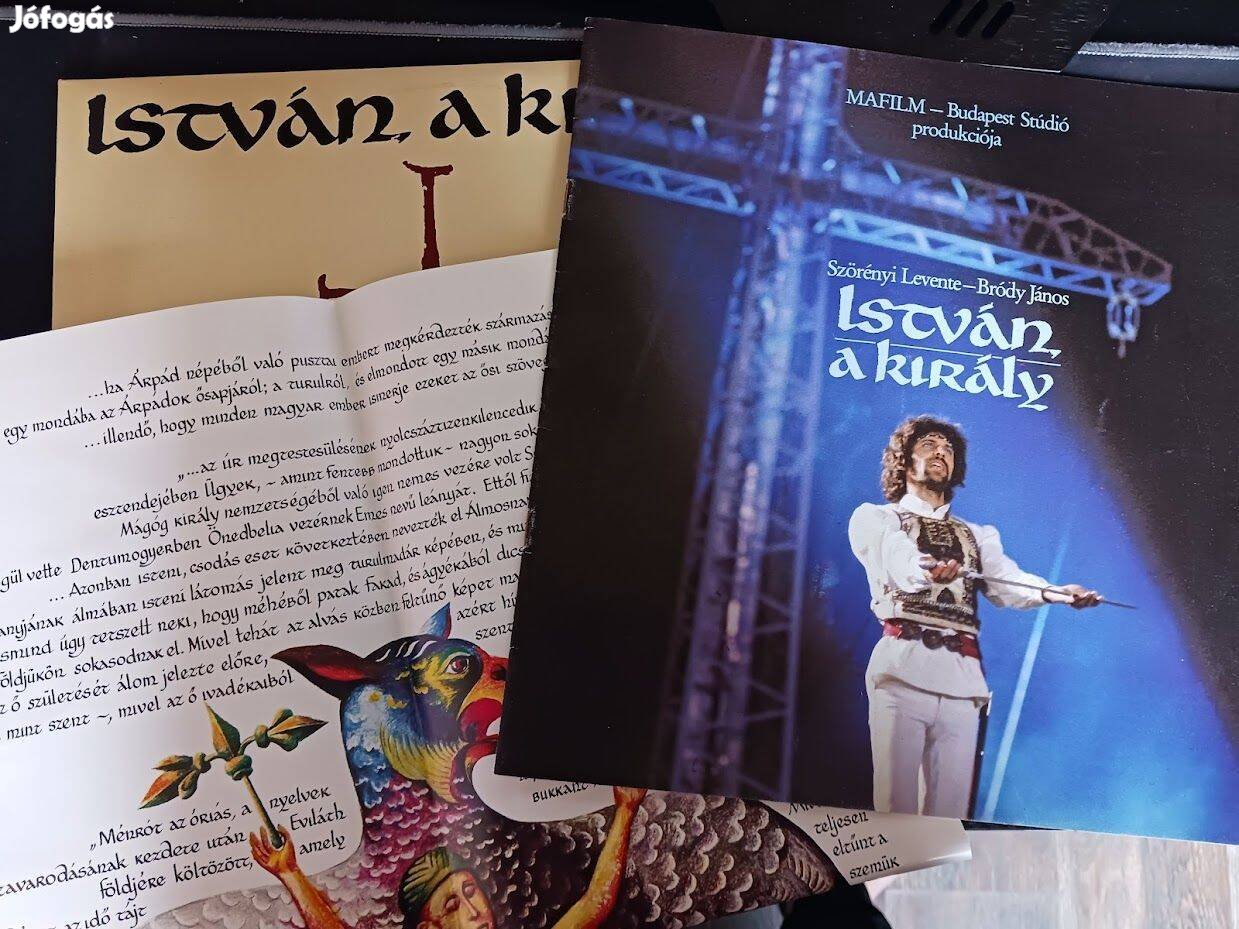 István a király dupla album+ szövegkönyv+ plakát