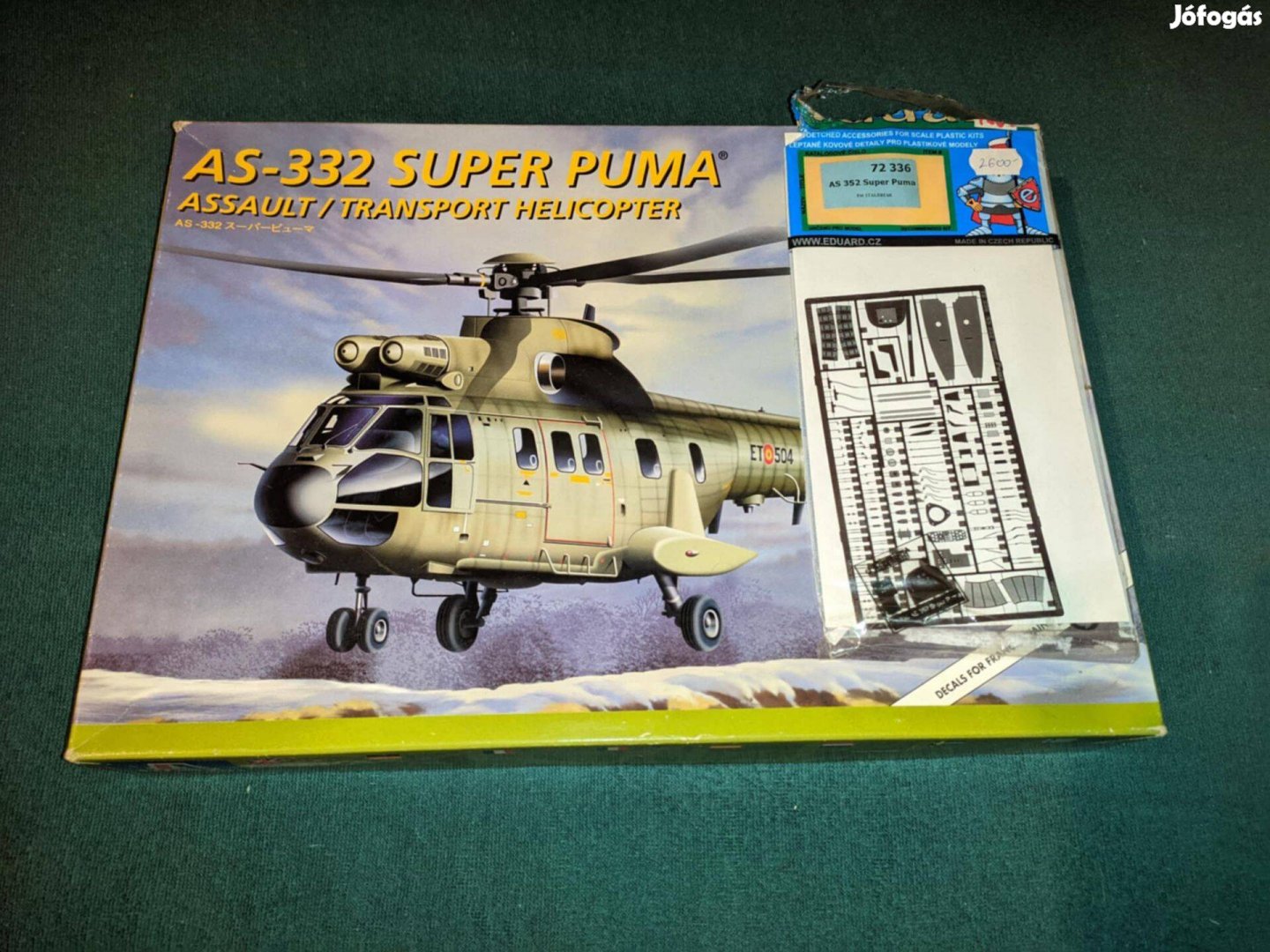 Italeri As-332 Super Puma makett Eduard