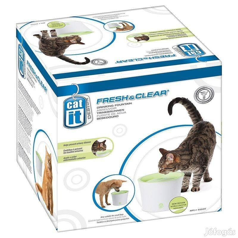 Itatókút cicáknak - Catit Design Fresh & Clear (új ára: 17.000 Ft)