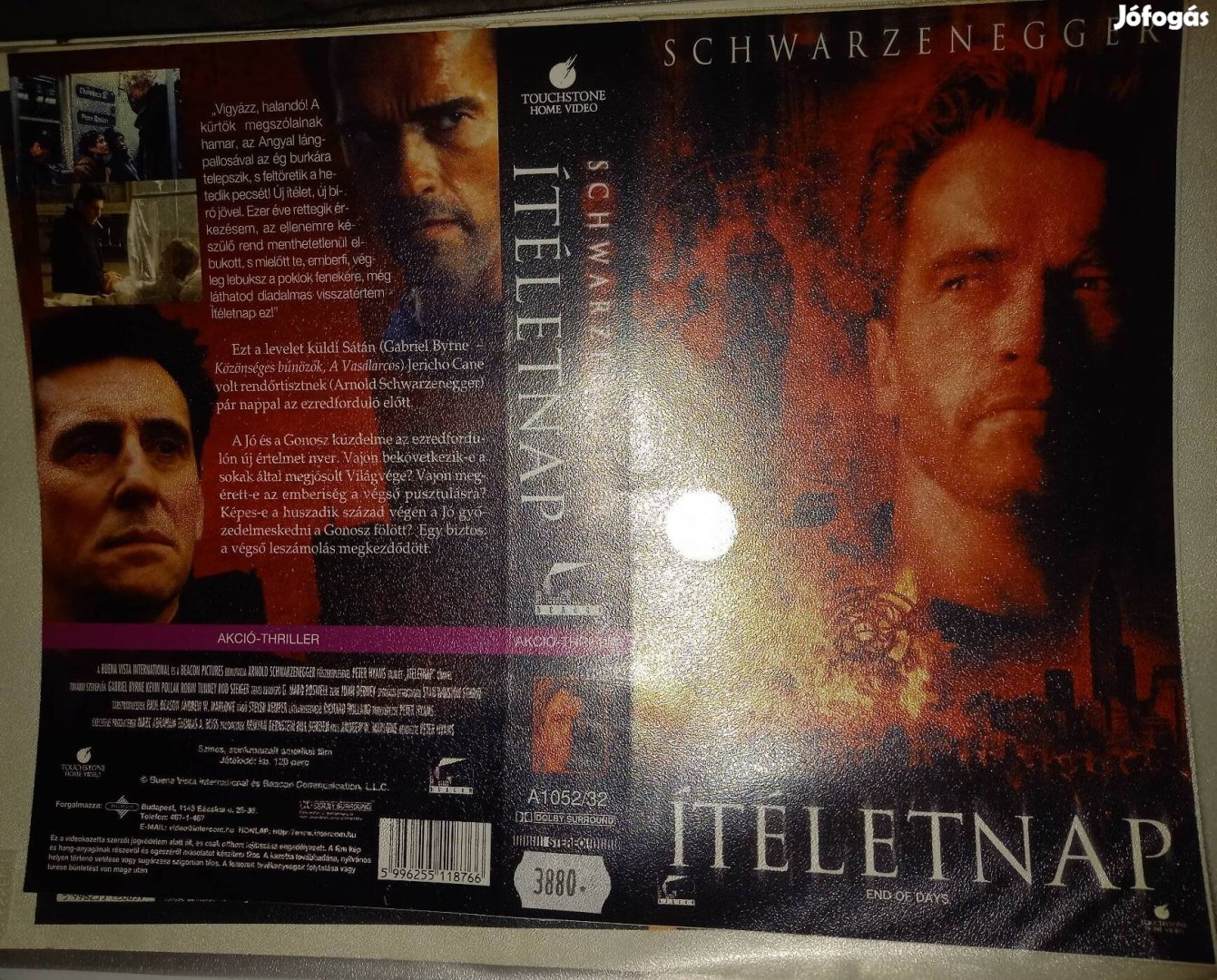 Itéletnap - thriller vhs - Arnold Schwarzenegger