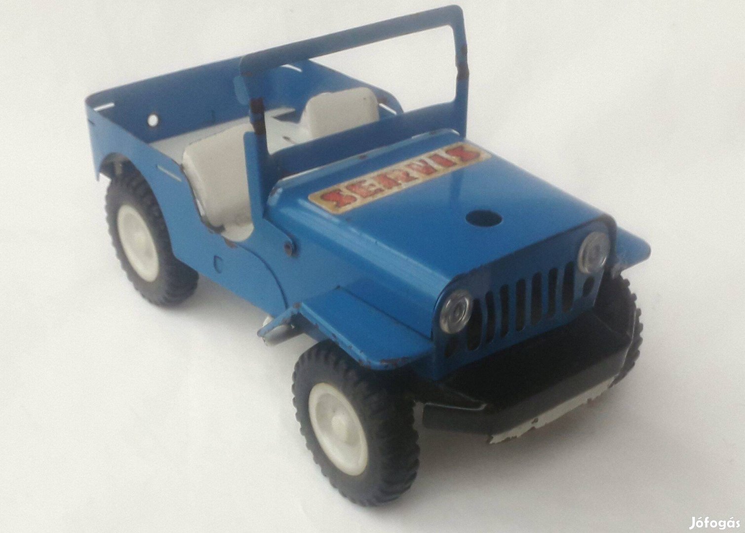 Ites Jeep Csehszlovák lemez autómodell retró játék régiség