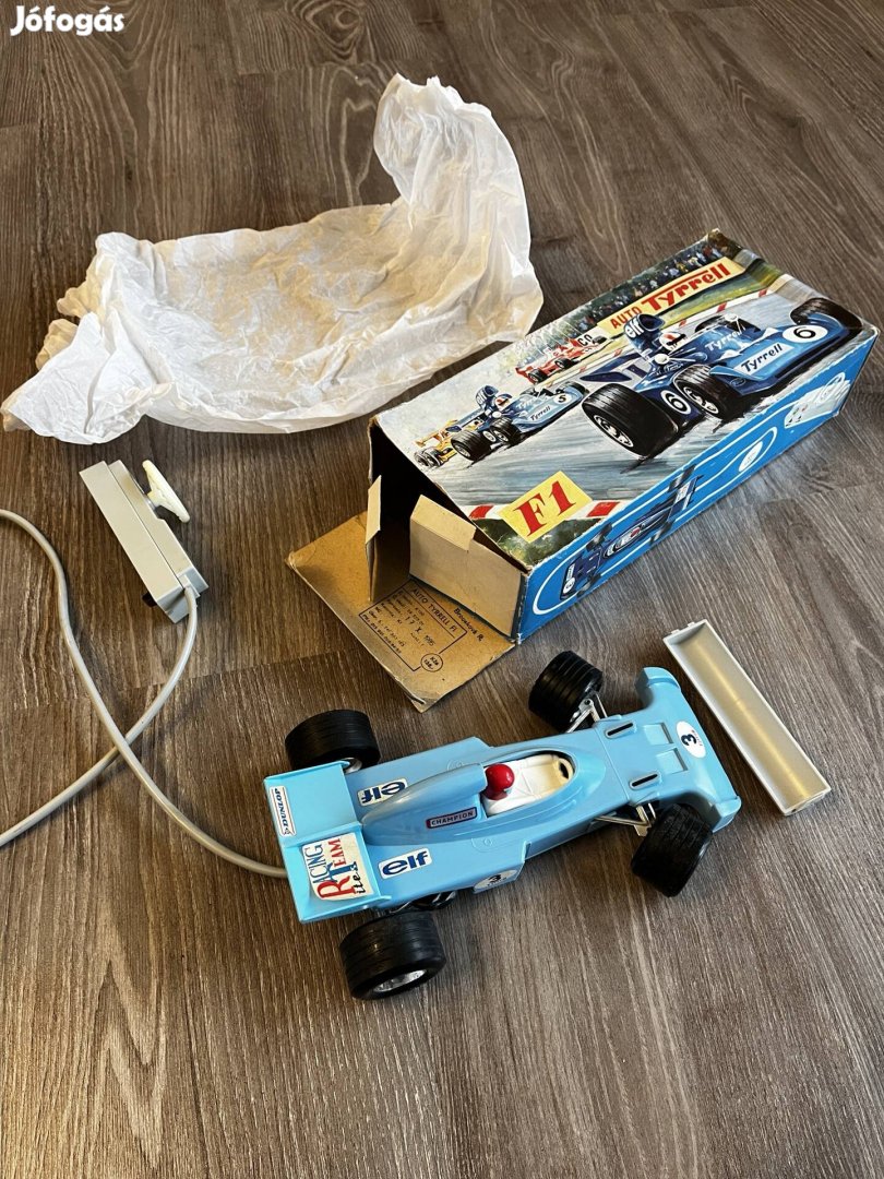 Ites Tyrrell távirányítós retro F1 autó dobozában