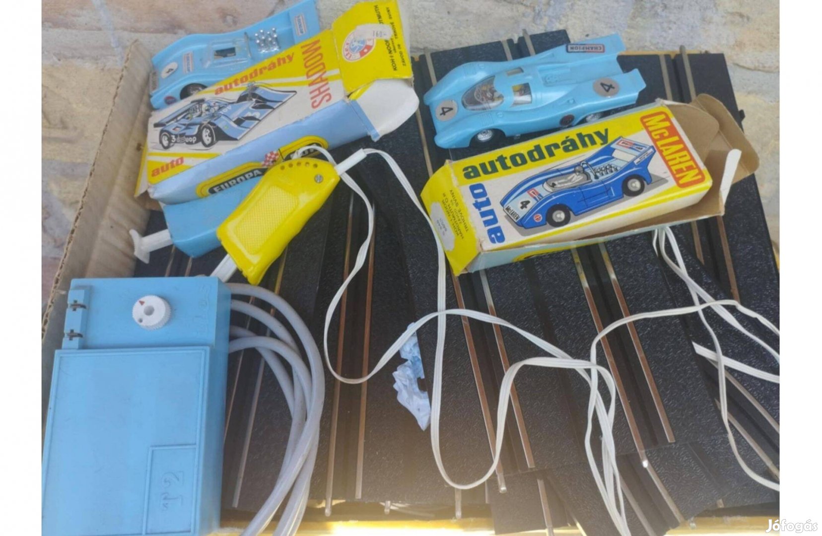 Ites autodraha retro autópálya készlet trafóval eladó