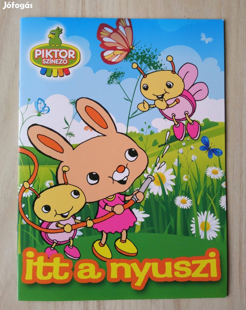 Itt a nyuszi húsvéti kifestő színező + tojástartó Új