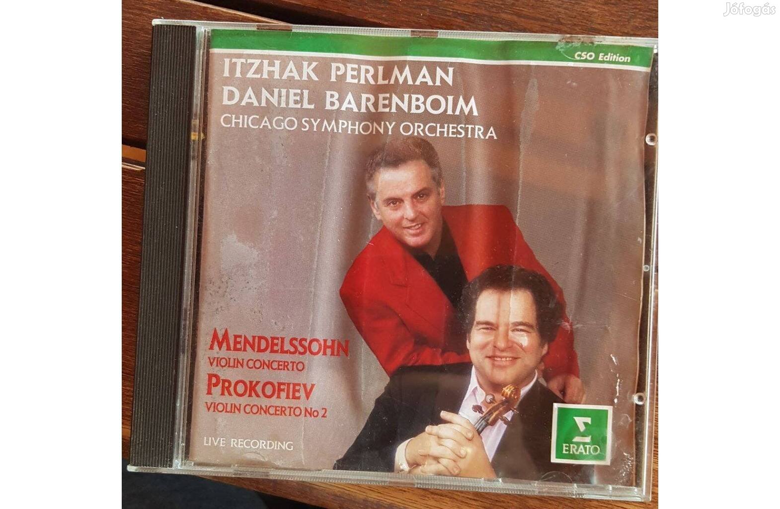 Itzhak Perlman, Daniel Barenboim - Violin Concerto - Borítója sérült