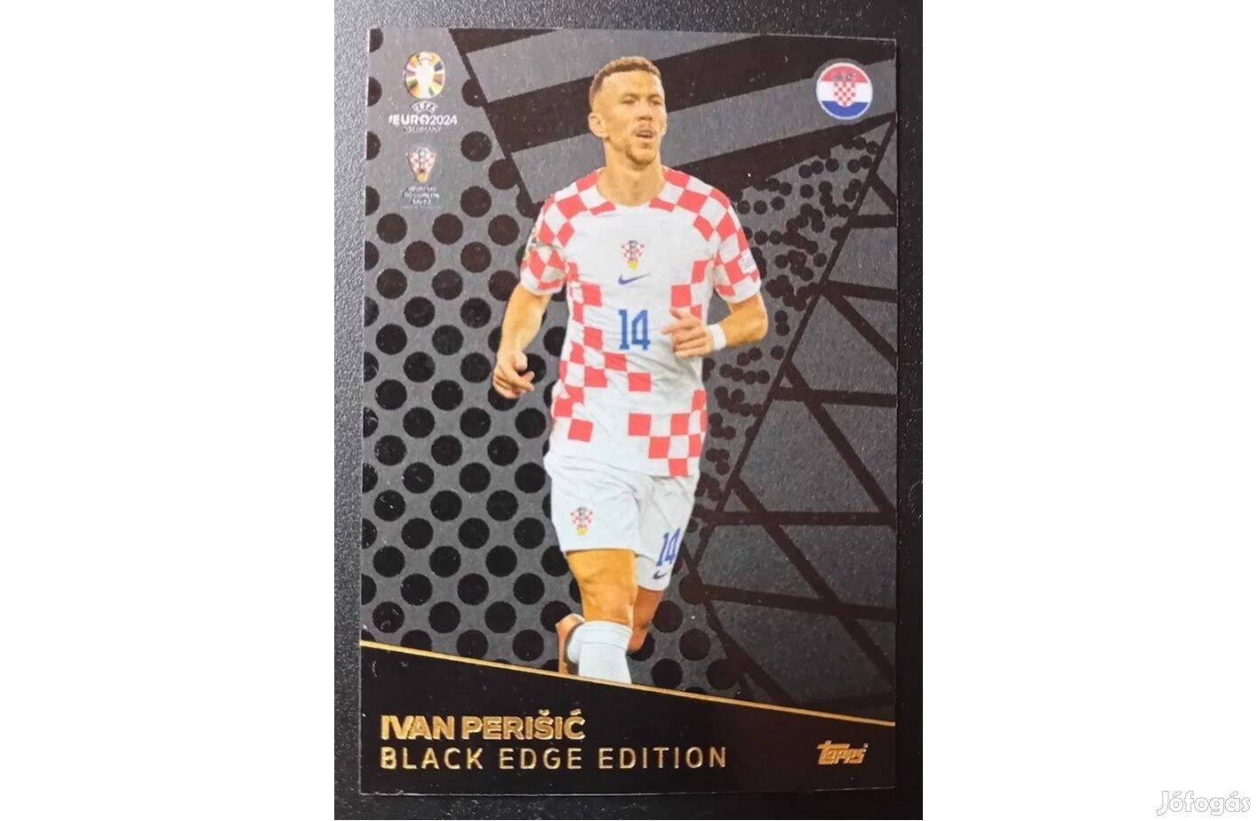 Ivan Perisic Horvátország Black Edge Edition focis kártya Euro 2024