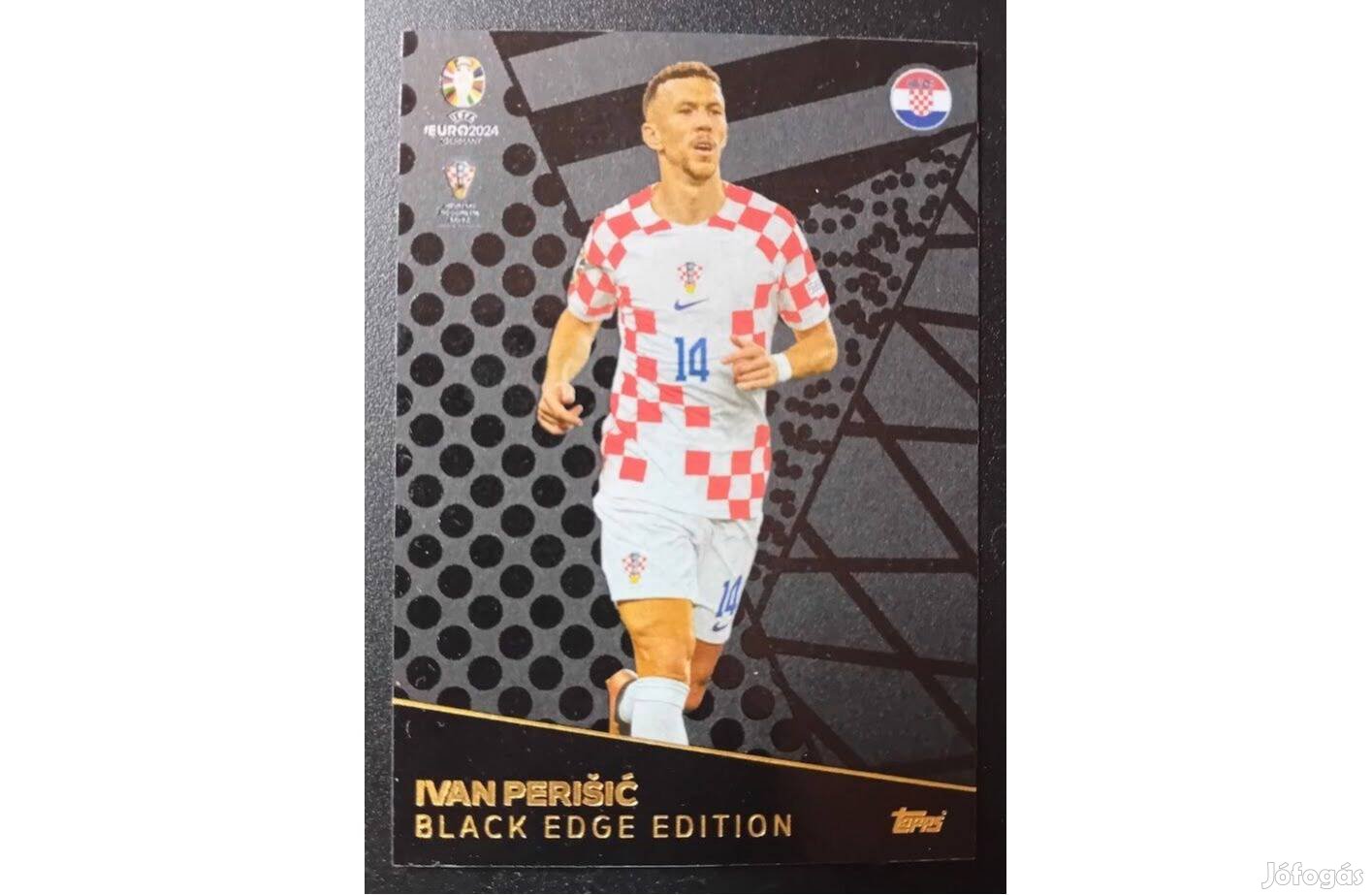 Ivan Perisic Horvátország Black Edge Edition focis kártya