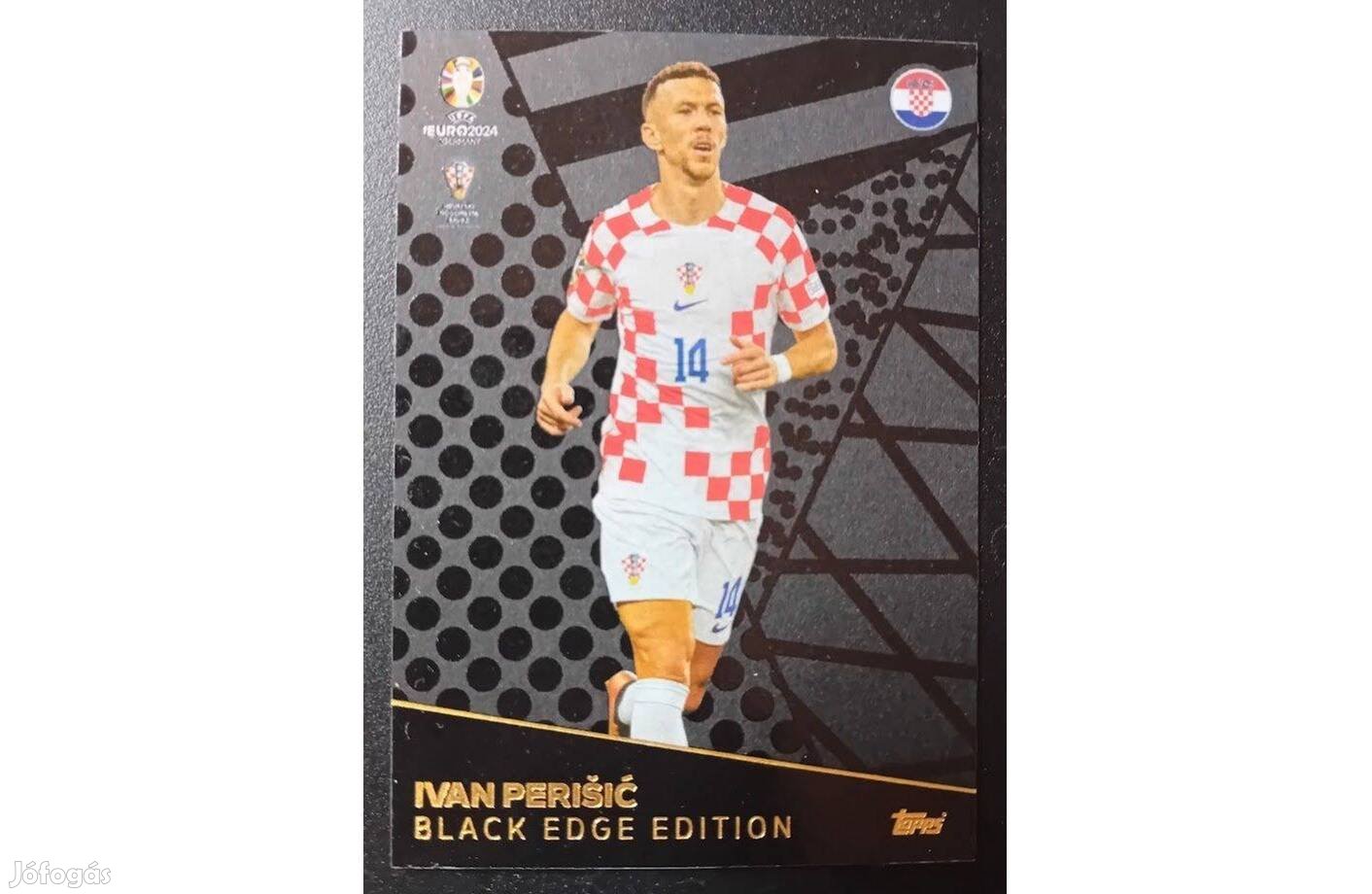 Ivan Perisic Horvátország Black Edge Edition focis kártya Euro 2024