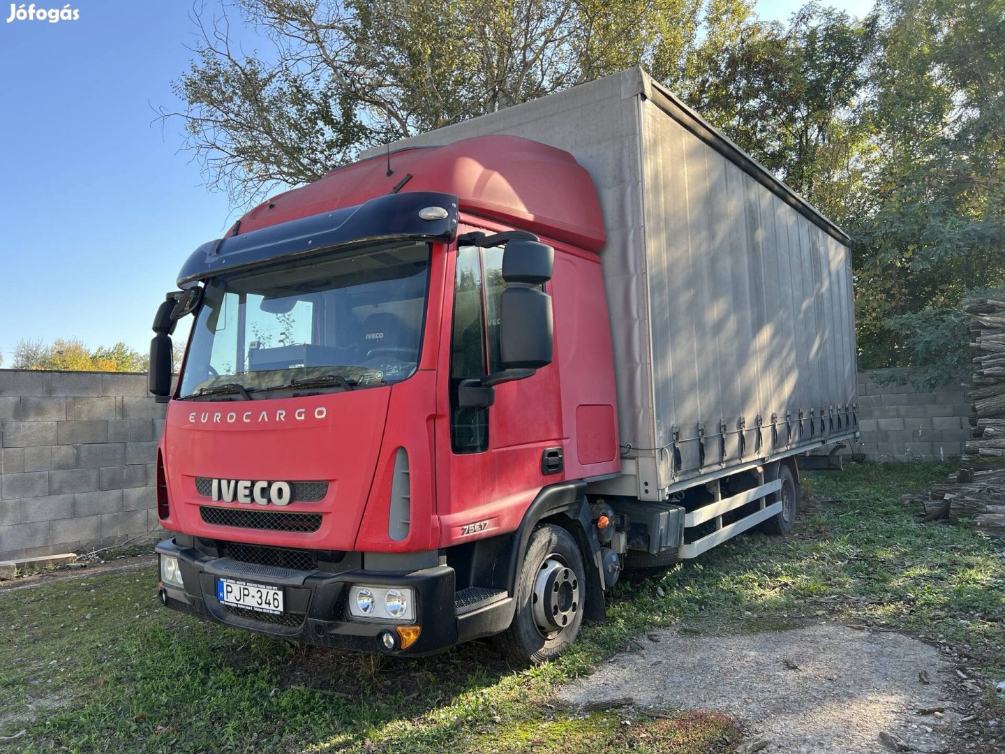 Iveco Eurocargo Ml75e18 függönyös Ponyvas teherautó 