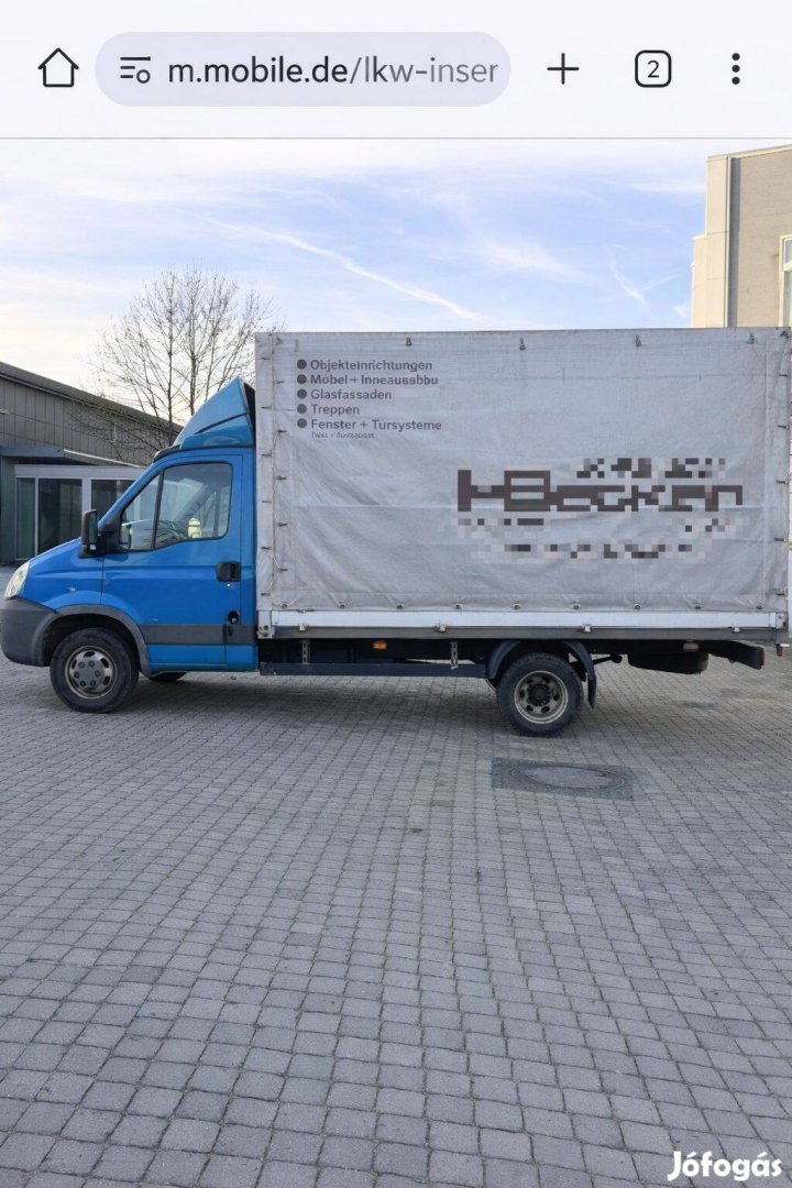 Iveco ponyvás felépítmény