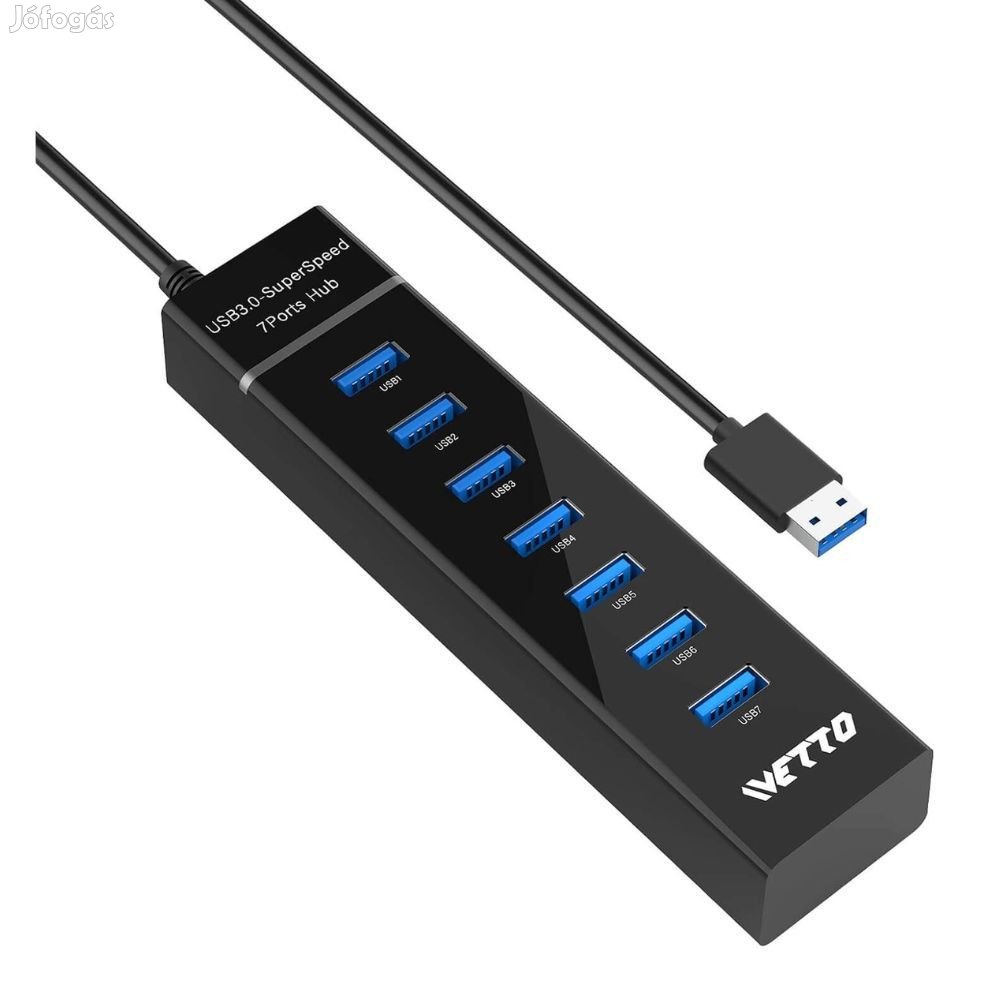 Ivetto USB 3.0 HUB - 7 Porttal, Adatok szupergyors átviteléhez