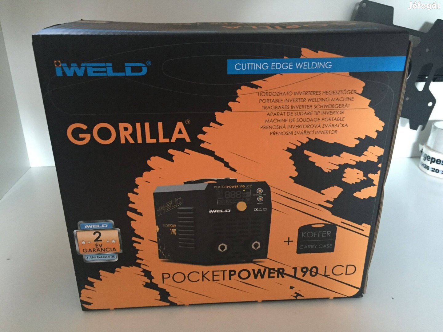 Iweld Gorilla Pocketpower 190 LCD 180A Hegesztő inverter