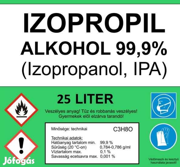 Izopropil Alkohol IPA  25 Liter (4071)