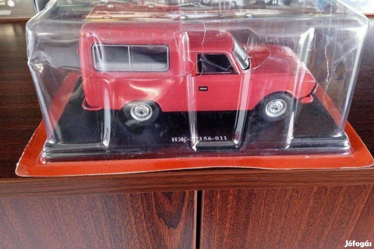 Izs 27156-011 piros kisauto modell 1/24 Eladó