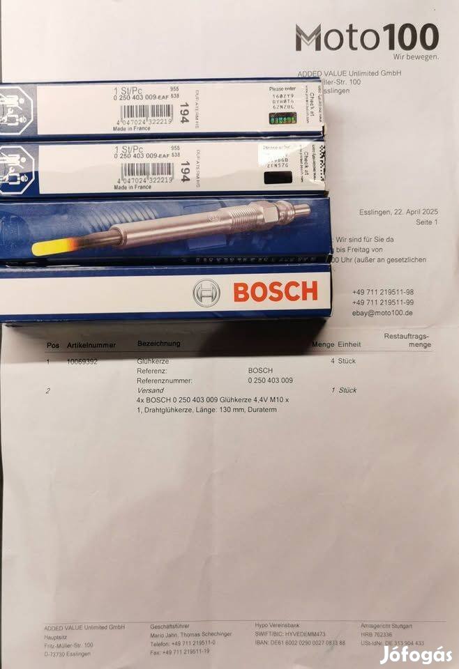 Izzitógyertya 009 GLP194 für AUDI VW SEAT Skoda